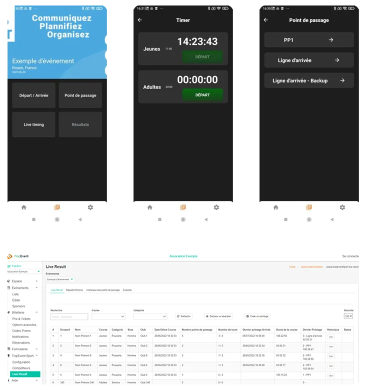 Chronométrage et gestion d'évènements sportifs avec Tropevent Sport